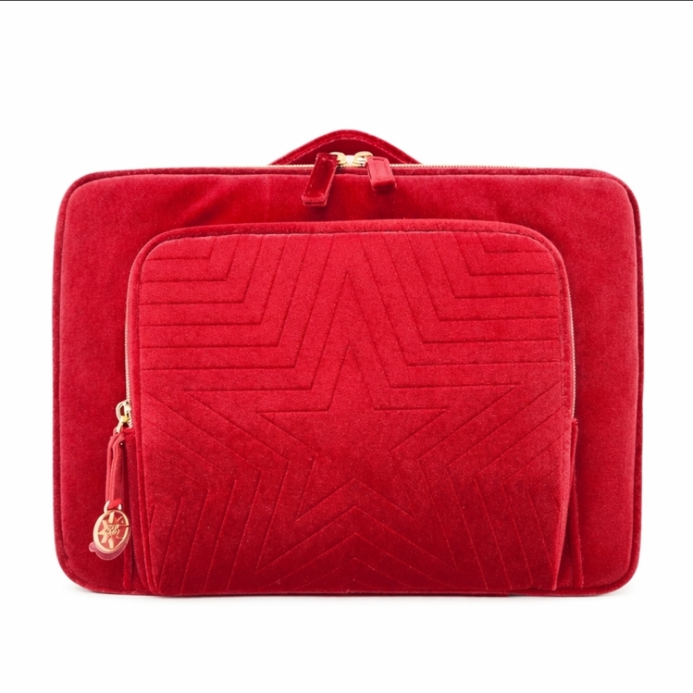 ESTEE LAUDER 2023  CHRISTMAS LIMITED EDITION MAKEUP CASE TRAVEL BAG RED VELVET